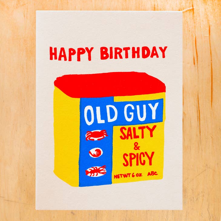 Old Guy Birthday Greeting Card