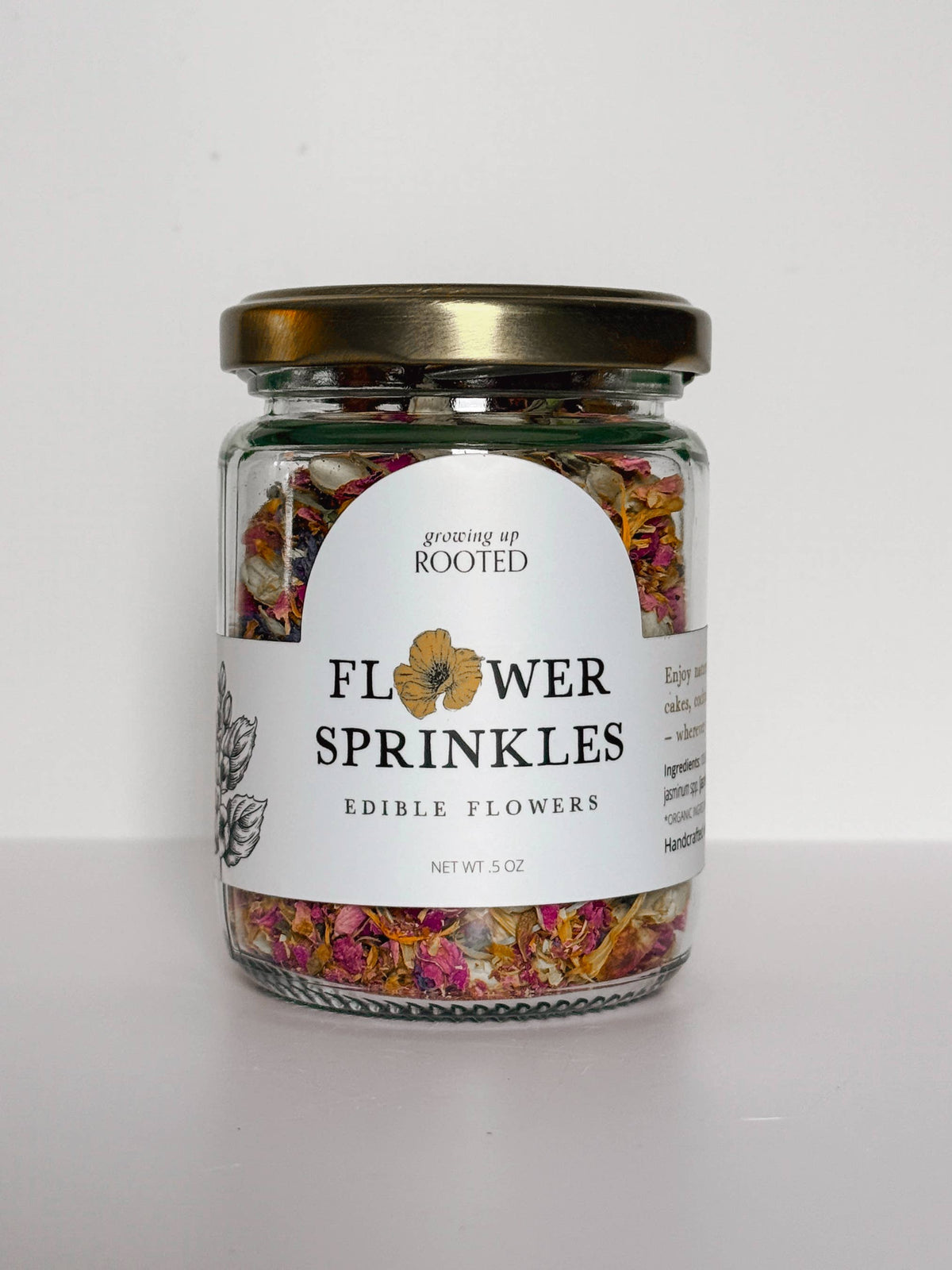 Flower Sprinkles | Edible Flowers for Garnish & Tea
