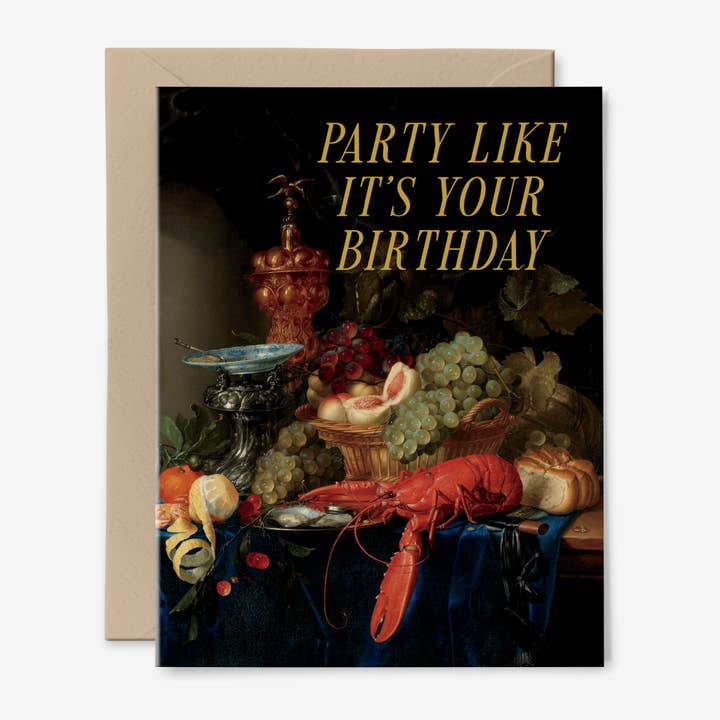 Party Like It's Your Birthday Card | Vintage Art