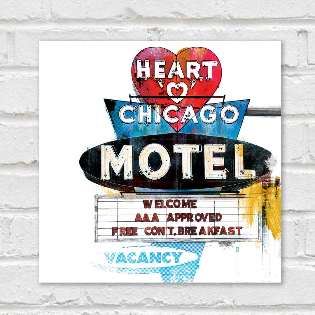 Heart 'O' Chicago Motel Print