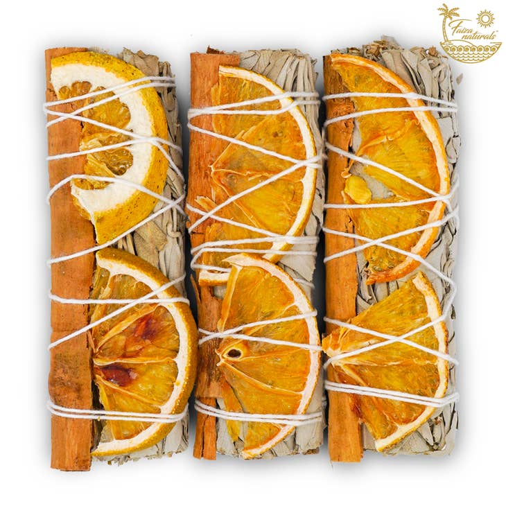 Orange Slices & Cinnamon White Sage Bundle