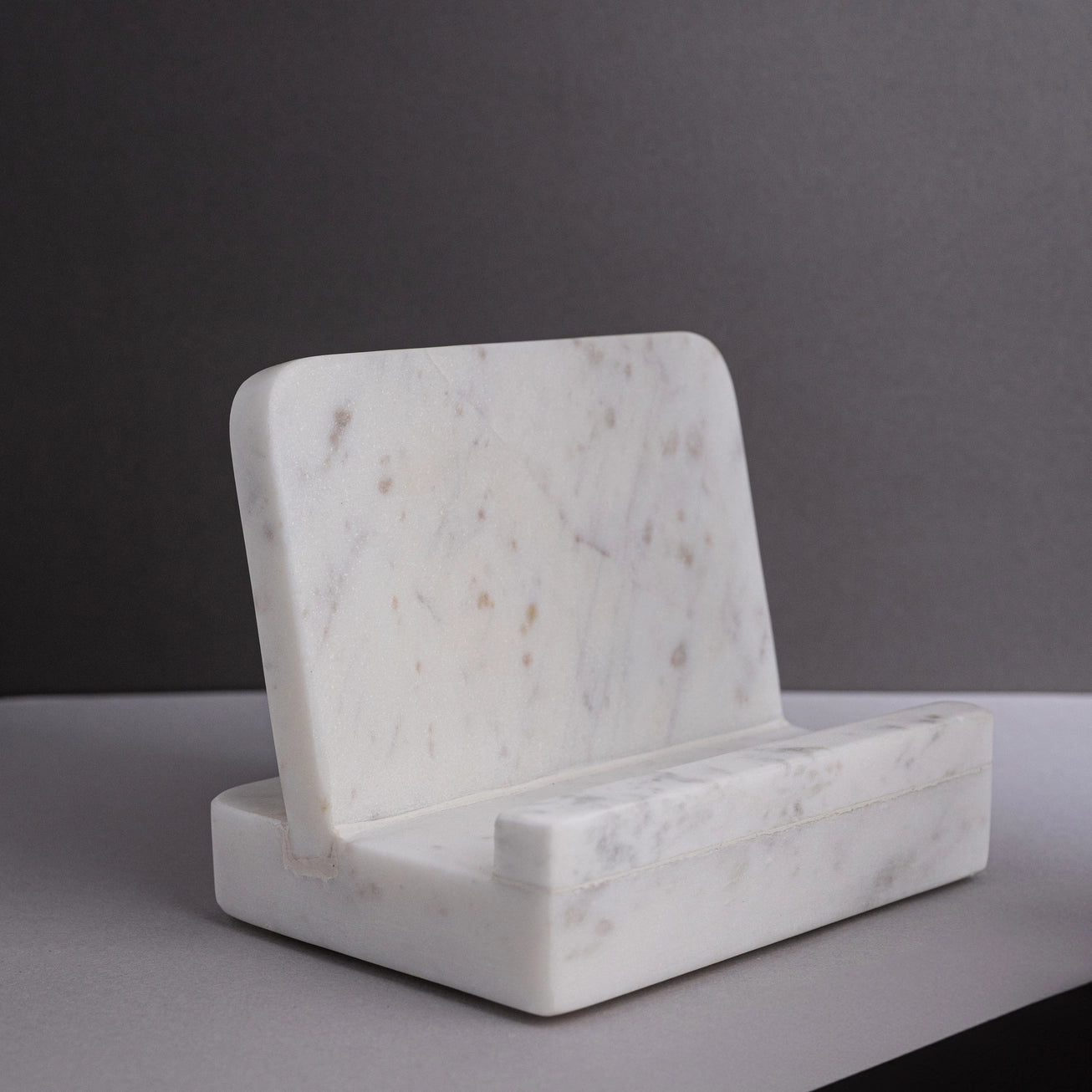 Marble Cook Book Stand Opal White