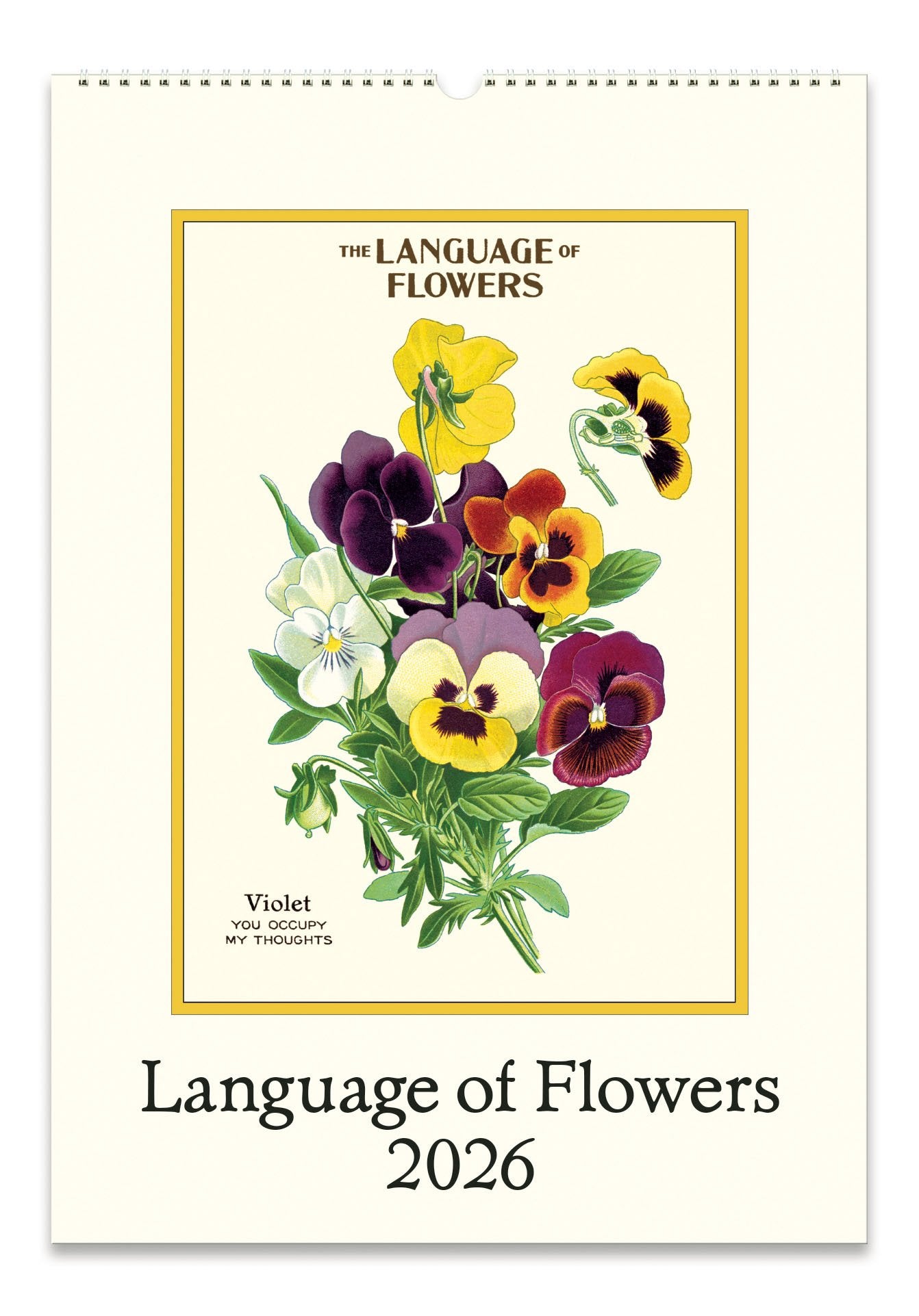 Language of Flowers 2026 Wall Calendar