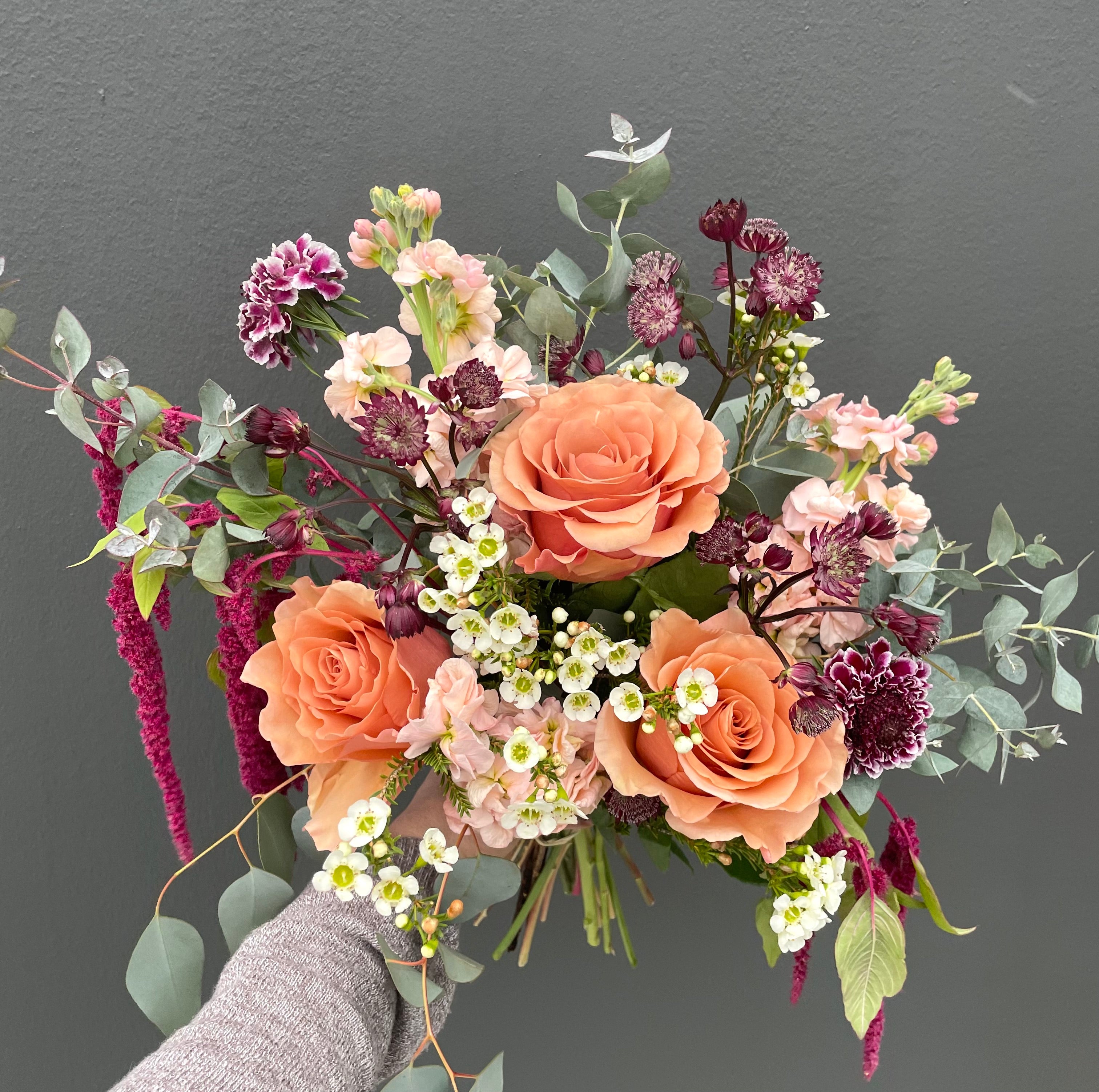 February Hand Tied Bouquet