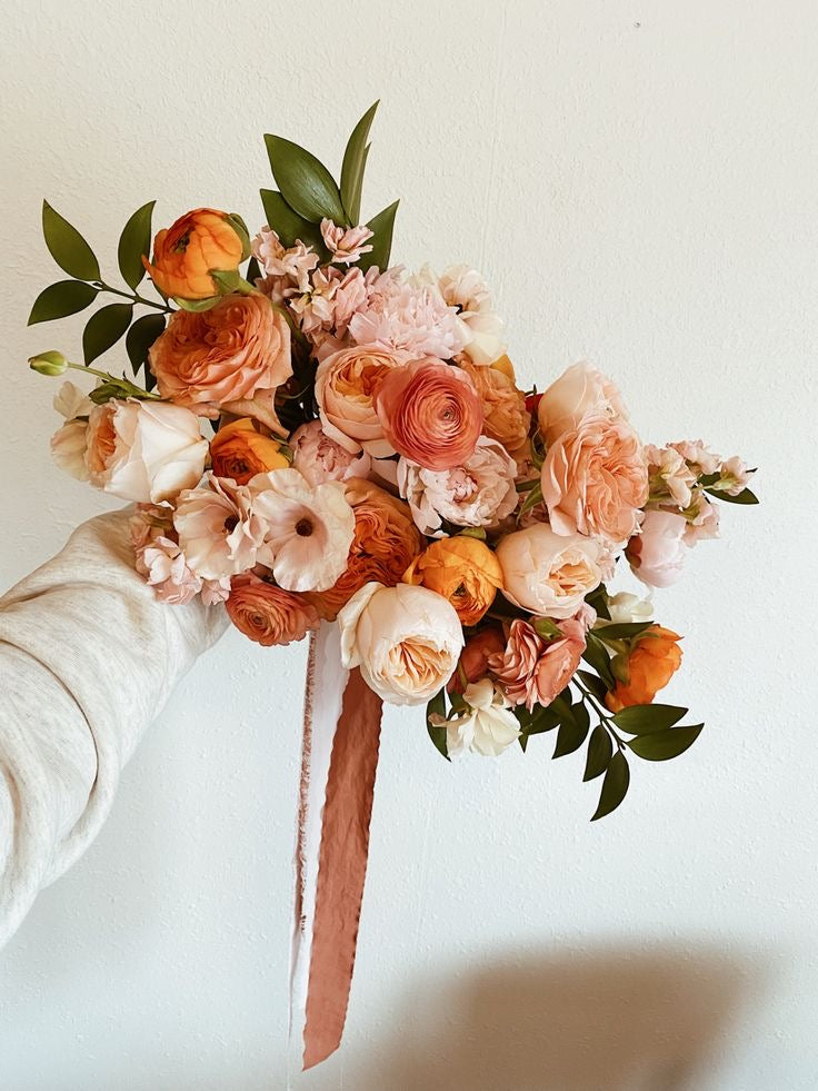 Peach Fuzz & Buzz Bouquet Arranging and Wine Tasting (Located at Deep Red Wine Merchant) | Workshop April 21st