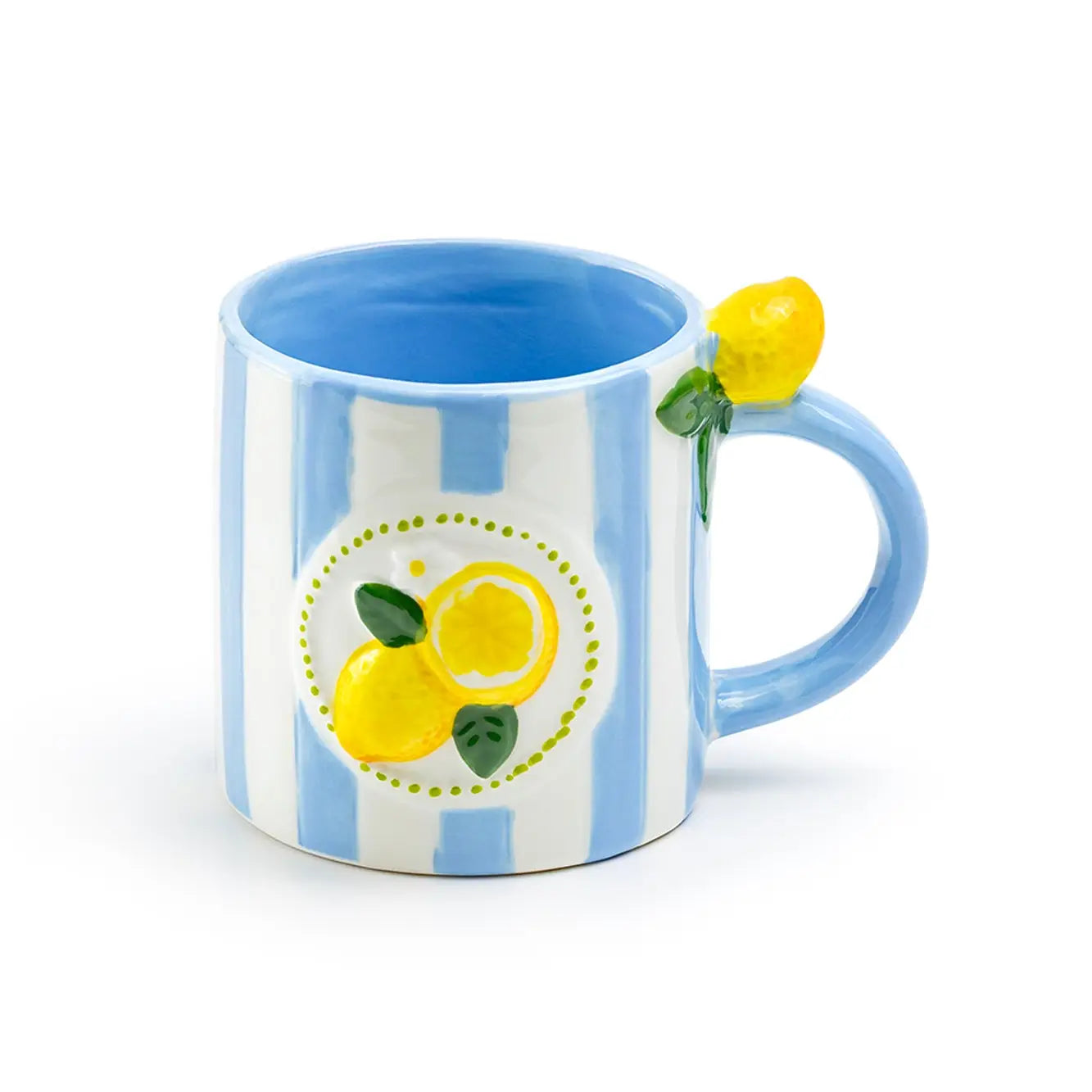 Lemon Blue 14oz Stripe Mug