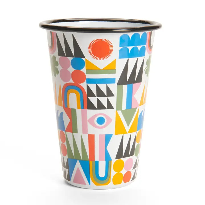 Lisa Congdon X Cch Brightside Enamelware 14 oz Tumbler