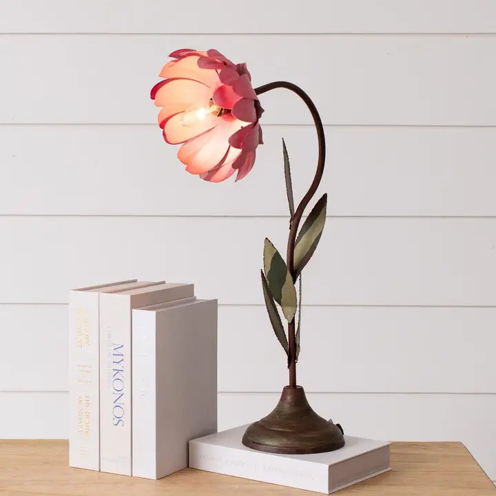 Pink Flower Table Lamp