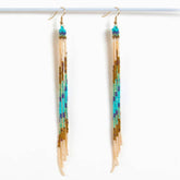 Fresh Multi Beaded Fringe Duster Earrings