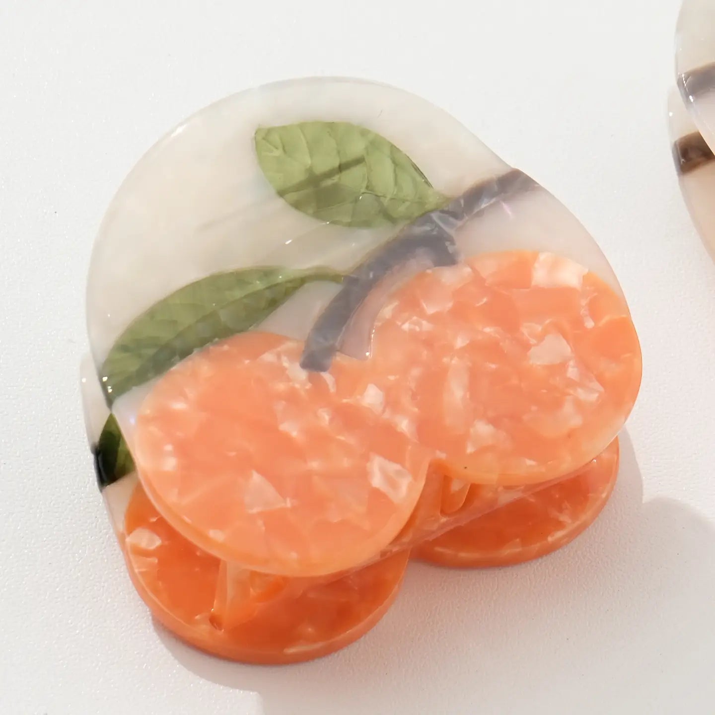 Mandarin Orange Claw Clip - Small