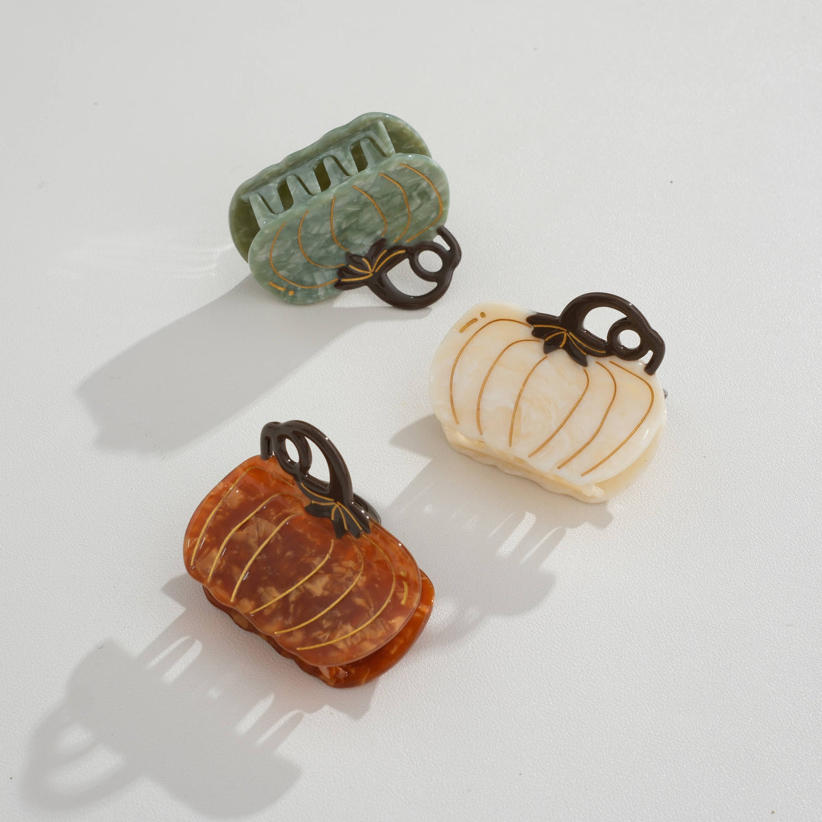 Harvest Pumpkin Claw Clip - Large: Assorted