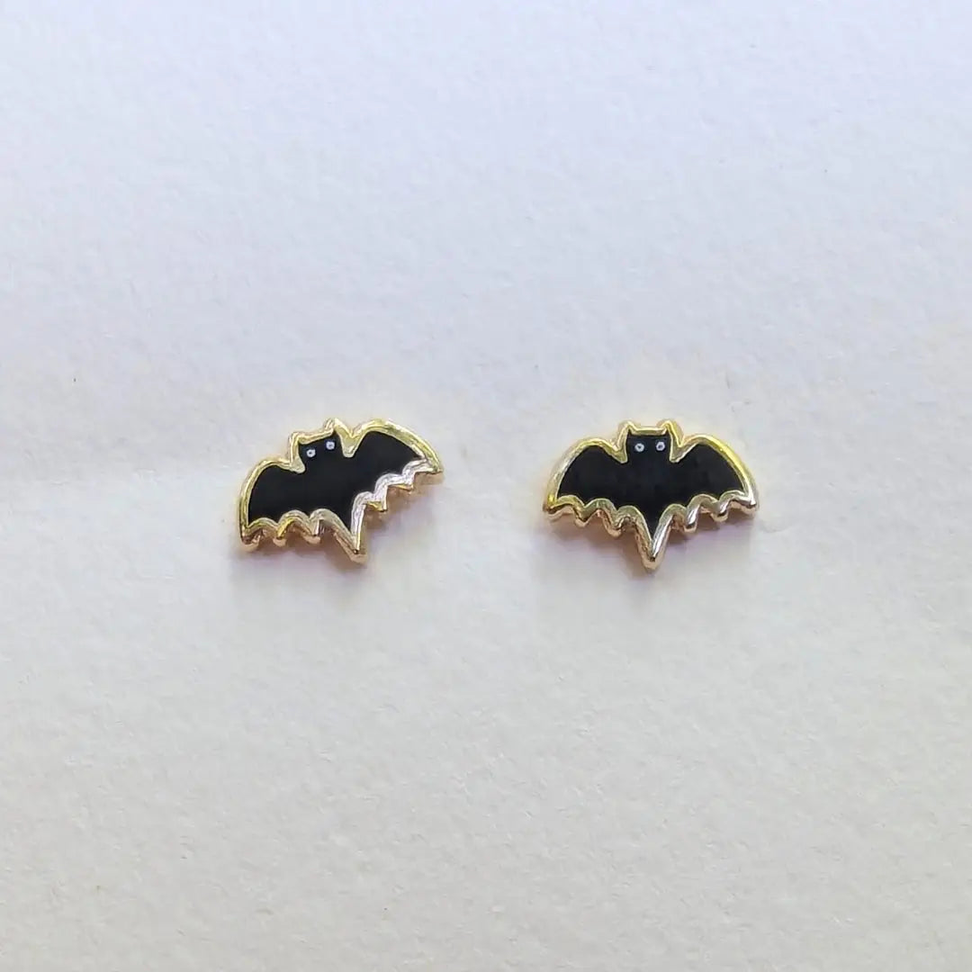 Bat Enamel Stud Earrings