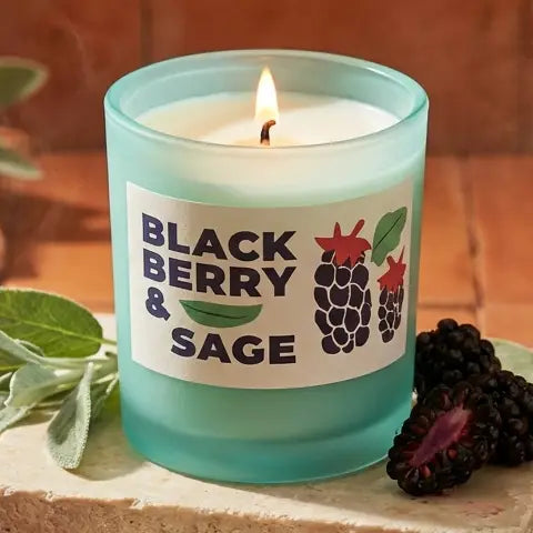 Blackberry & Sage 10 oz Candle - Rewined