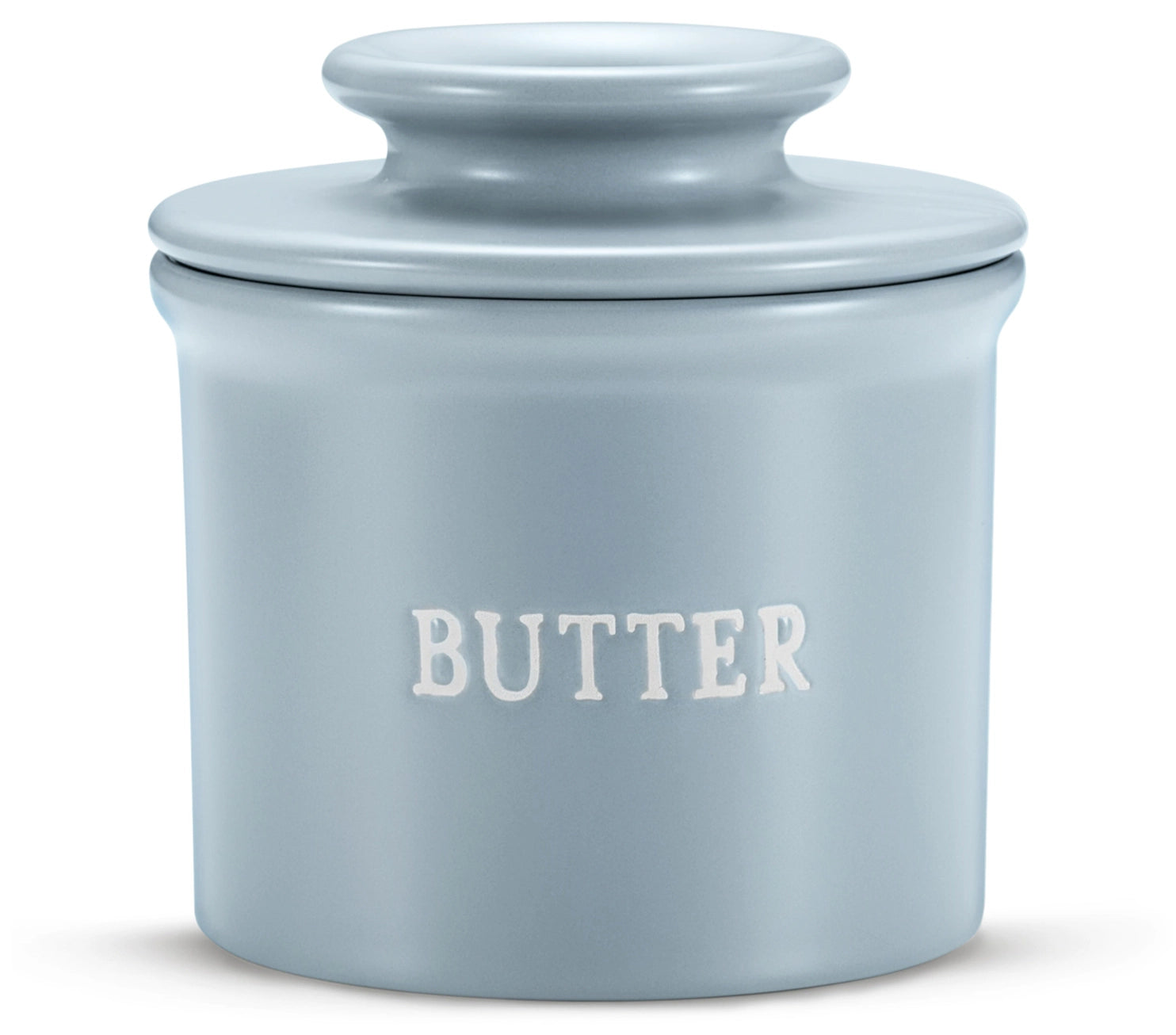 Kook French Butter Keeper Dish, Ceramic Light Blue