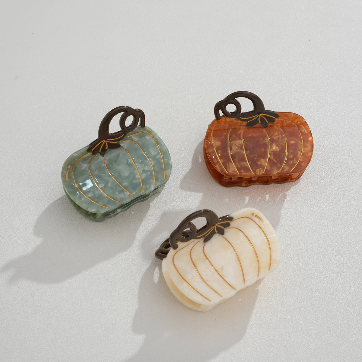 Harvest Pumpkin Claw Clip - Large: Assorted