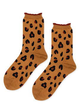 Cheetah Crew Socks