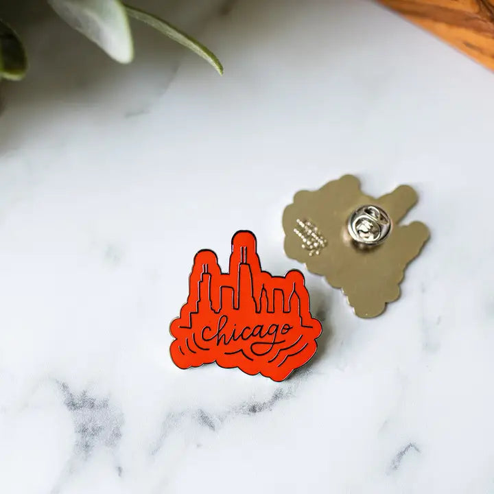 Chicago Skyline Enamel Pin