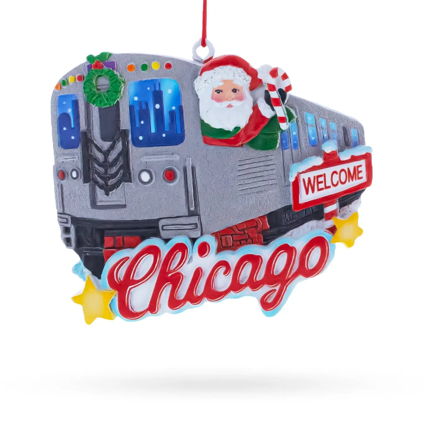 Chicago Train Ornament