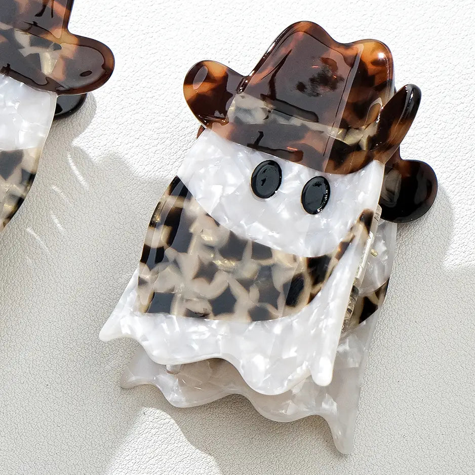 Cowboy Ghost | Halloween Claw Clip