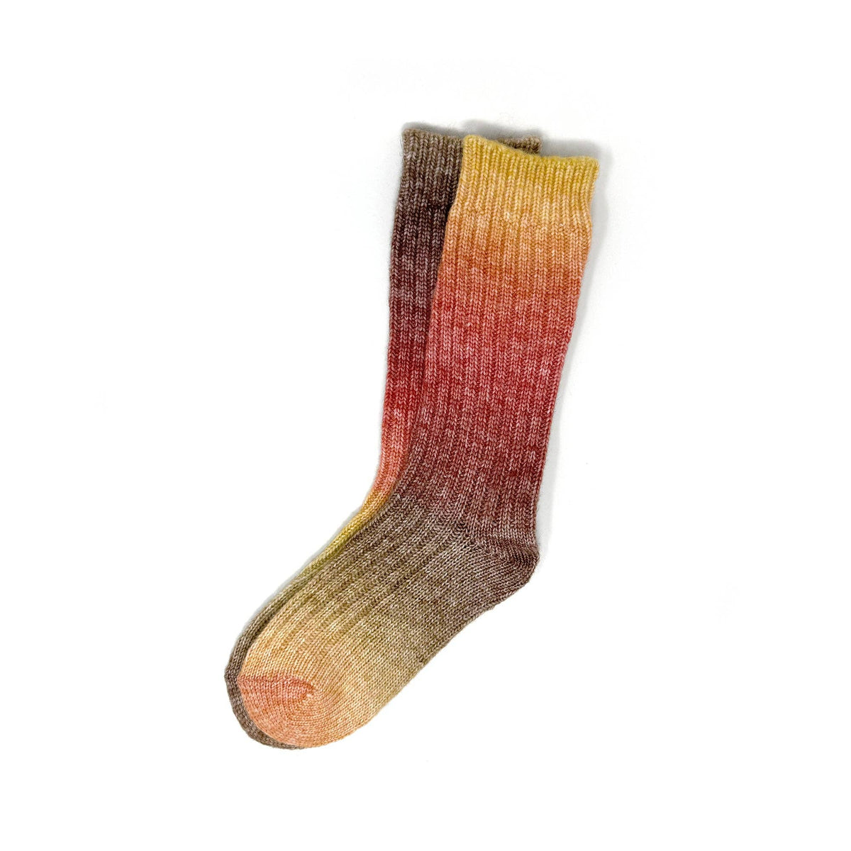 Ombre Sunset Knit Socks – Cozy & Colorful for Fall: Purple / Blue / Magenta