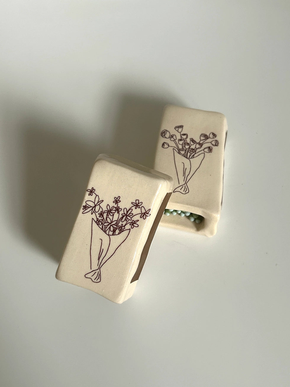 Handmade Daisy Bouquet Matchbox