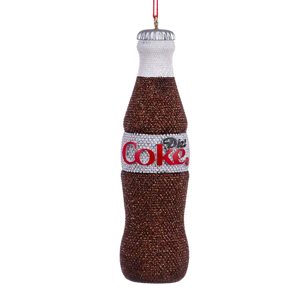 Beaded Diet Coke Bottle Ornament