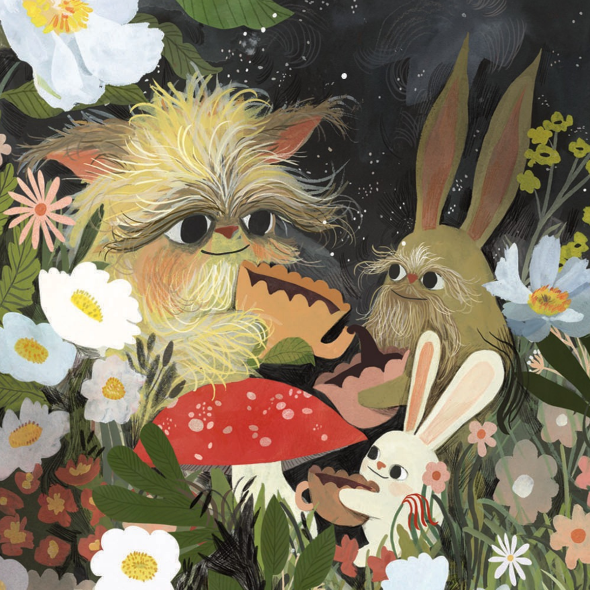 Happy Birthday Garden Of Creatures Greeting Card: Sleeved Single A2 Card