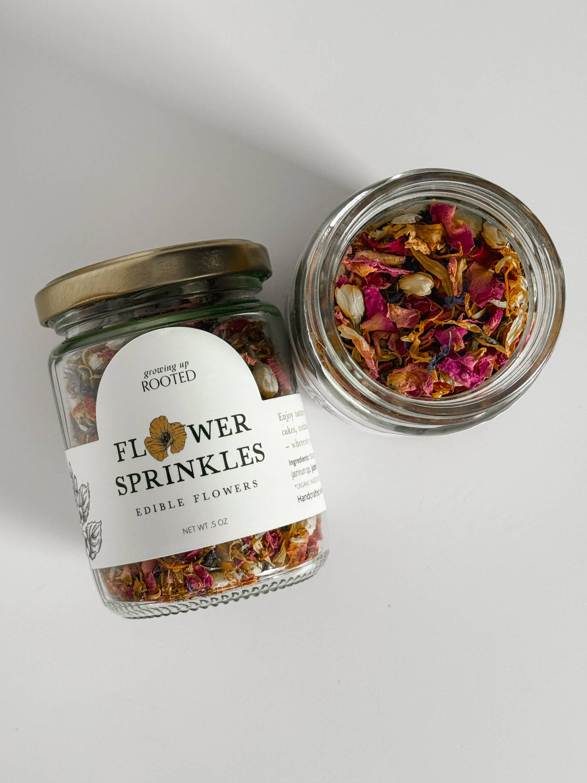 Flower Sprinkles | Edible Flowers for Garnish & Tea