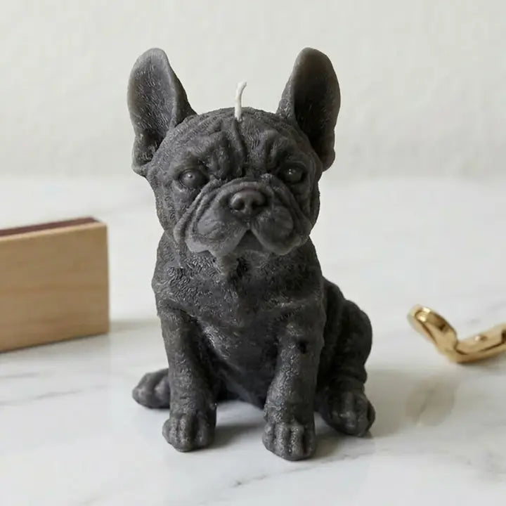 French Bulldog Puppy Candle
