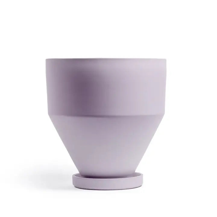 6.5" Lavender Jouet Pots W/Water Saucers