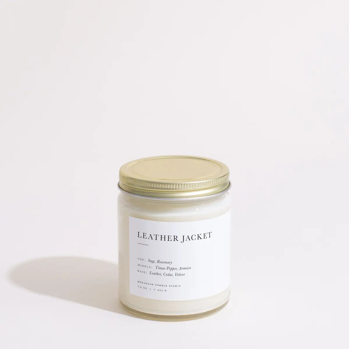 Leather Jacket Jar Candle