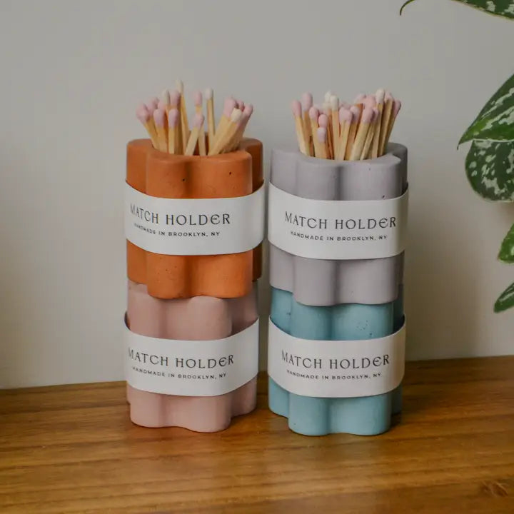 Daisy Shaped Match Pot with Match Stiker