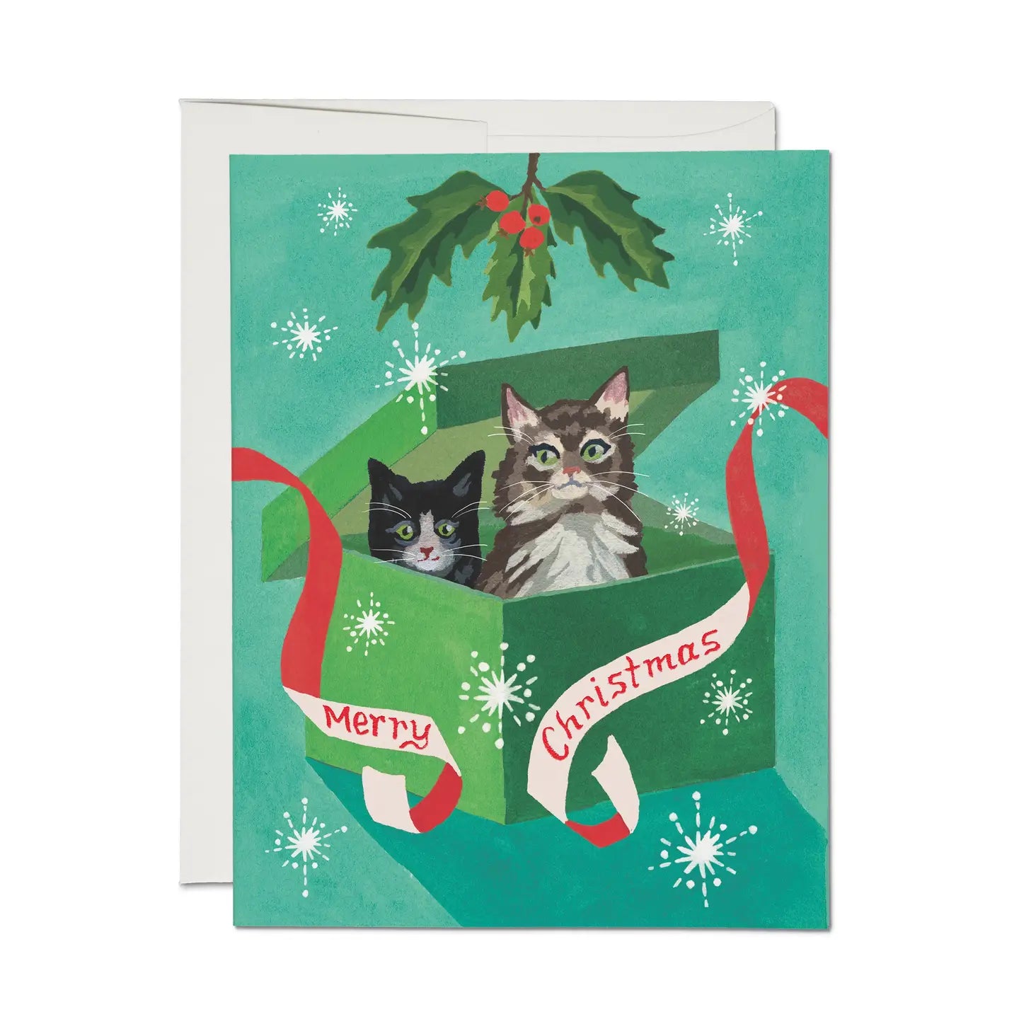 Meowy Christmas Holiday Card