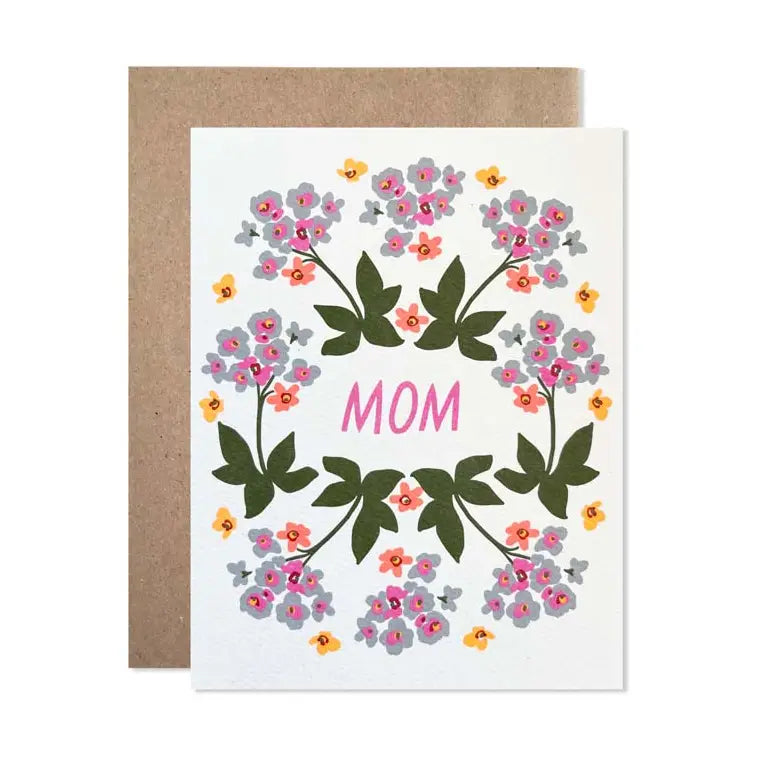 Mom Blue Wreath