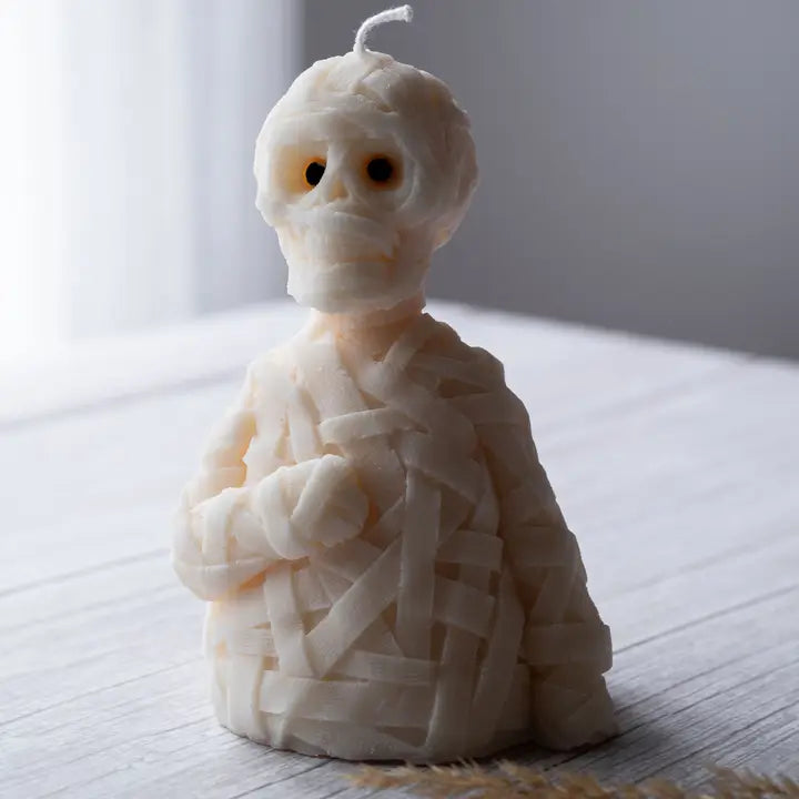 Zombie Skull Candle