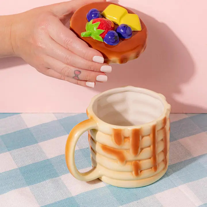 Pancake Mug with Lid