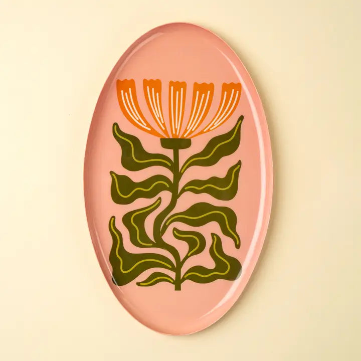 Petal Pop Decorative Enamel Tray