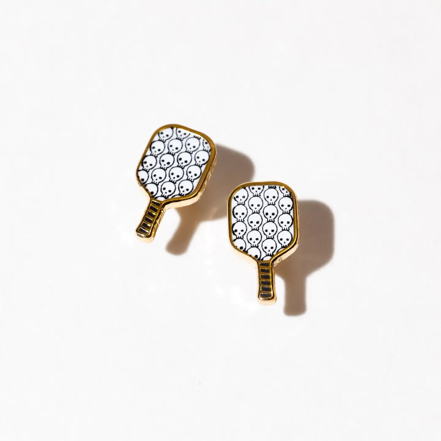 Pickleball Enamel Stud Earrings