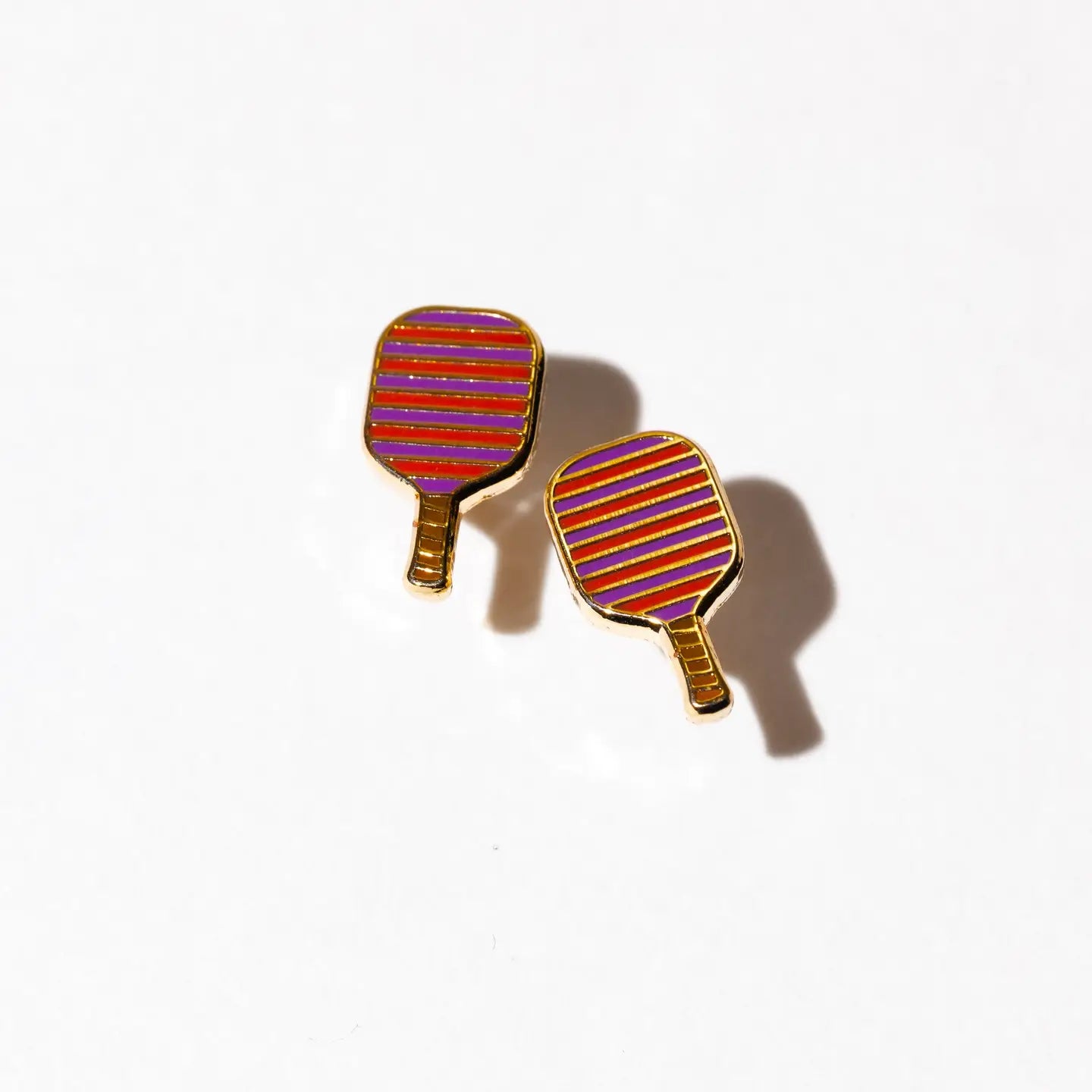 Pickleball Enamel Stud Earrings