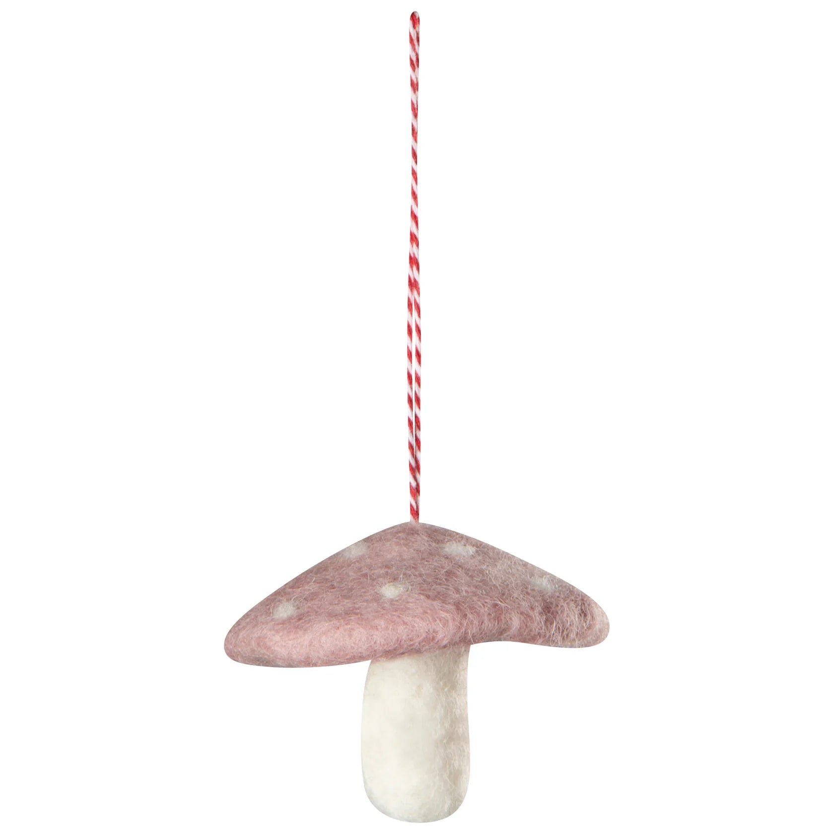 Ornament Felt Mushroom Gems Pink