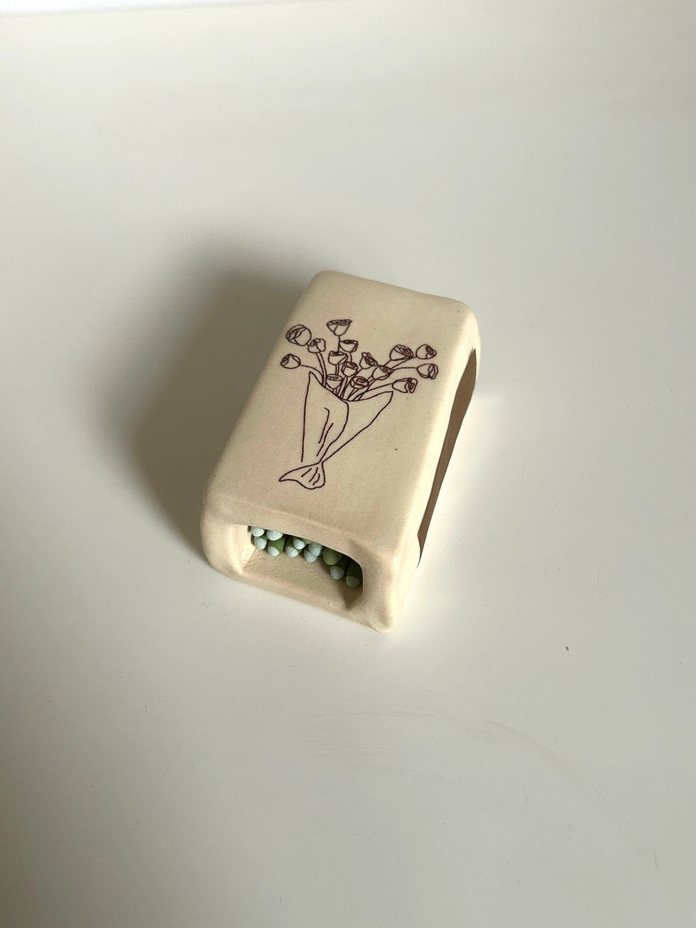 Handmade Rose Bouquet Matchbox