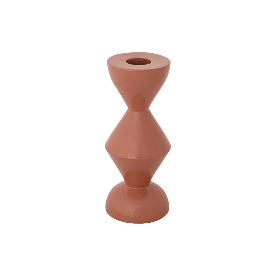 Rust Colored Metal Taper Holder