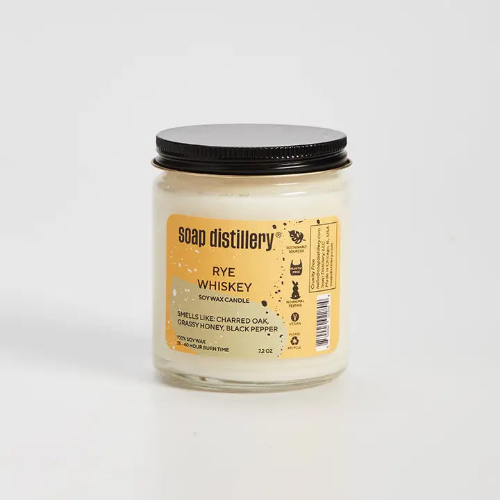Rye Whiskey Soy Wax Candle