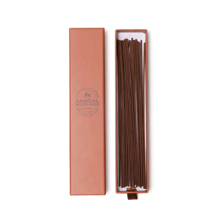 Sandalwood + Rose Aromatherapy Incense Sticks – 25 Pcs Boxed