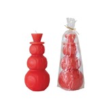 Unscented Snowman Shaped Pillar Candel