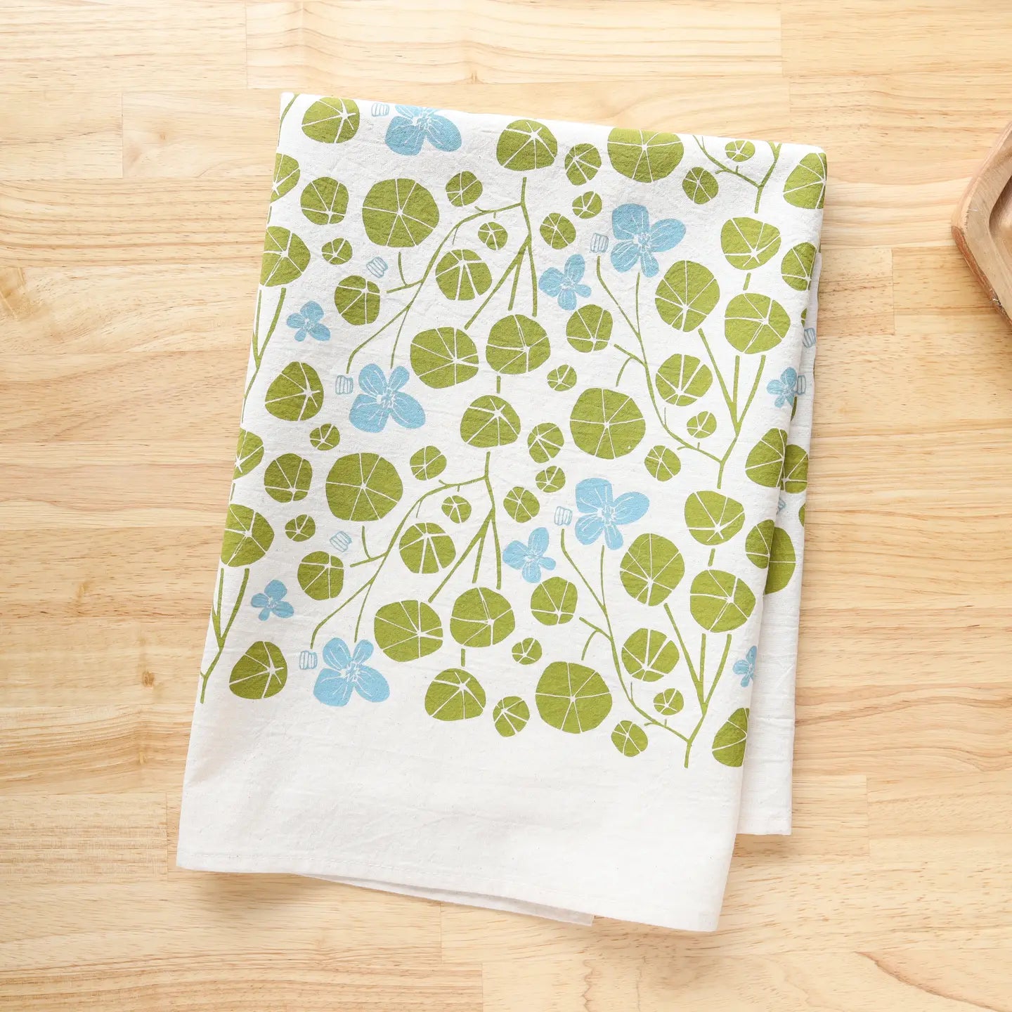 Spring Nasturtium Kitchen Towel