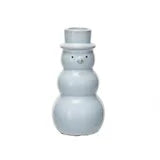 Stoneware Snowman Taper Holder