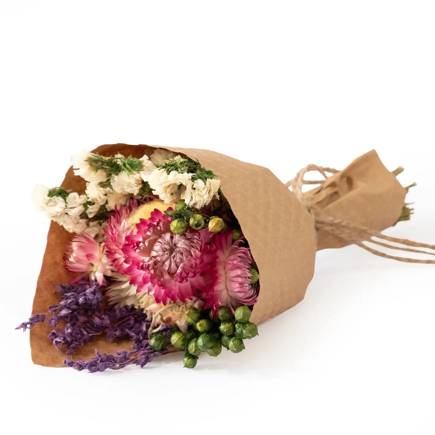 Mini Strawflower & Larkspur Bouquet Bundle