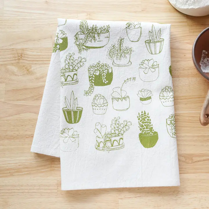 Succulents Kitchen Towel