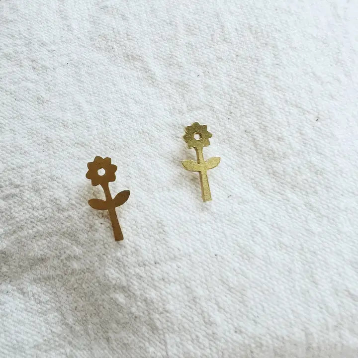Sunflower Post Earrings